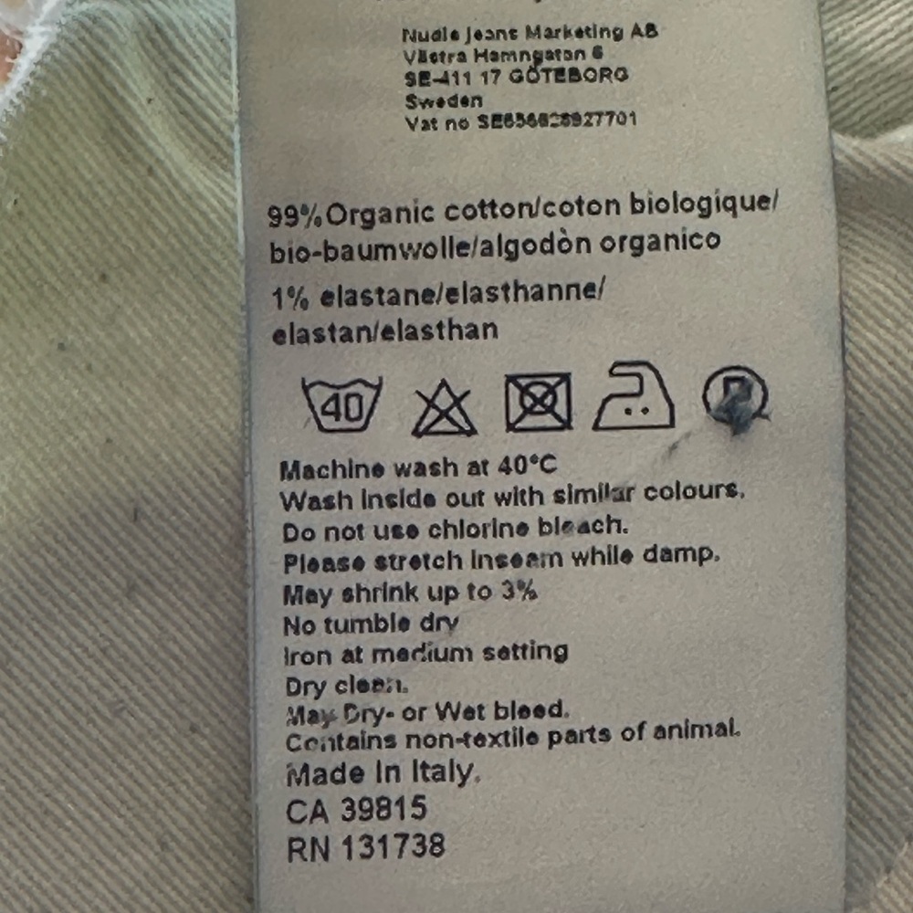 Nudie Jeans Slim Blue Denim - Picture 4 of 7